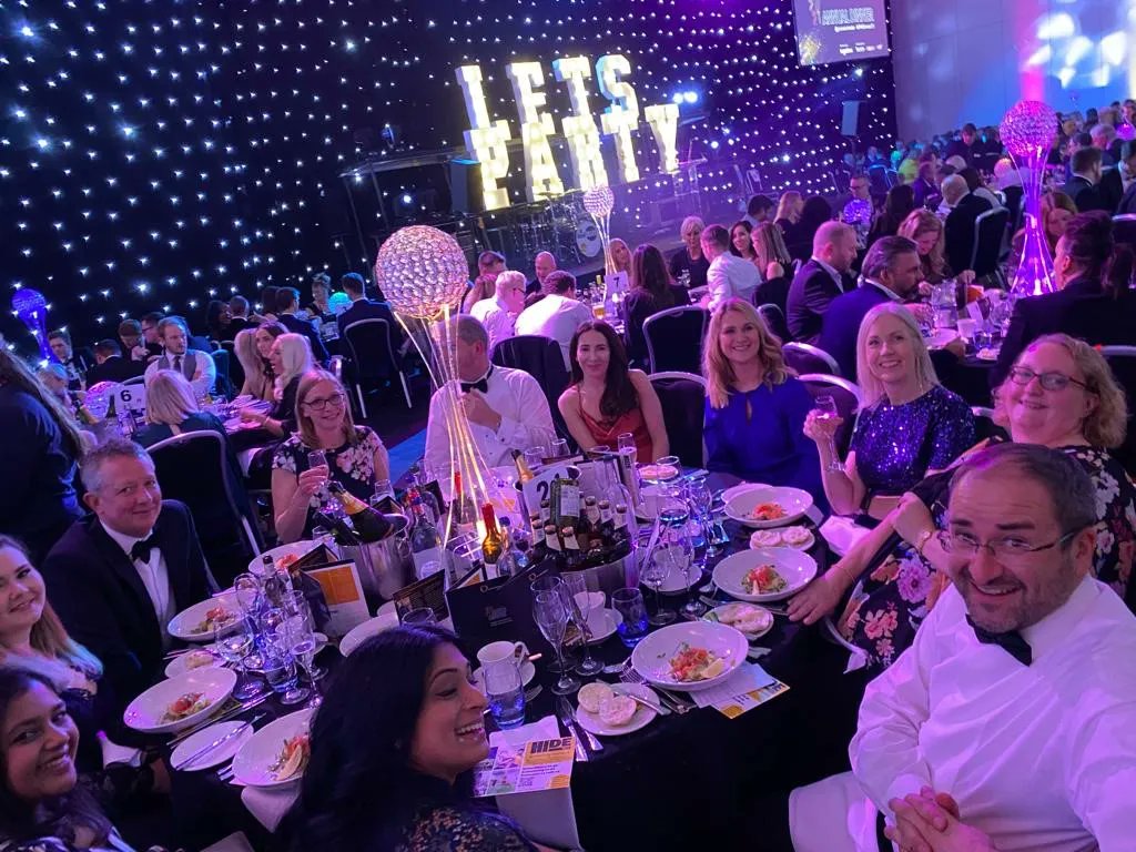 Gorvins's tweet photo. The @promanchester Annual Dinner is in full swing this evening and the Gorvins team are having a fantastic time and looking forward to the rest of the party. @mancier @MarkDGorvins1 @ClaireBeaumont2 https://t.co/yAOleBcy2Q