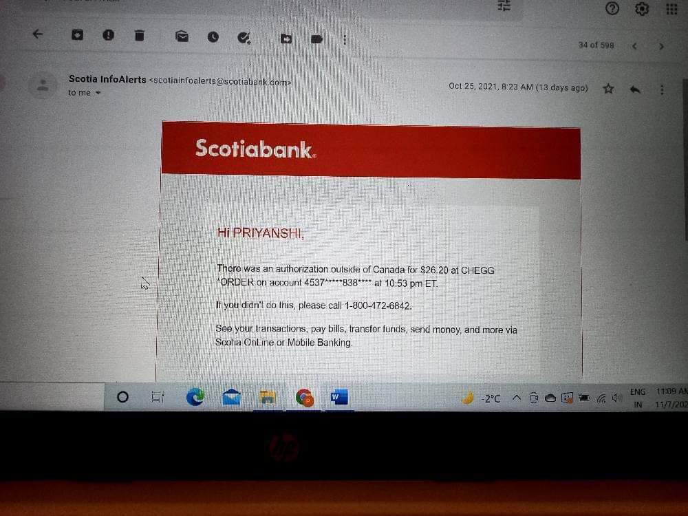 AKG_1978's tweet photo. @CheggHelp My daughter had subscribed your subscription on Oct 25, 2021 and $ 26.20 CAD were deducted but when try to login, it shows no subscription. The matter was reported for necessary solution but no result. Please refund the money. Screenshots attached. https://t.co/2GCBqeb23e