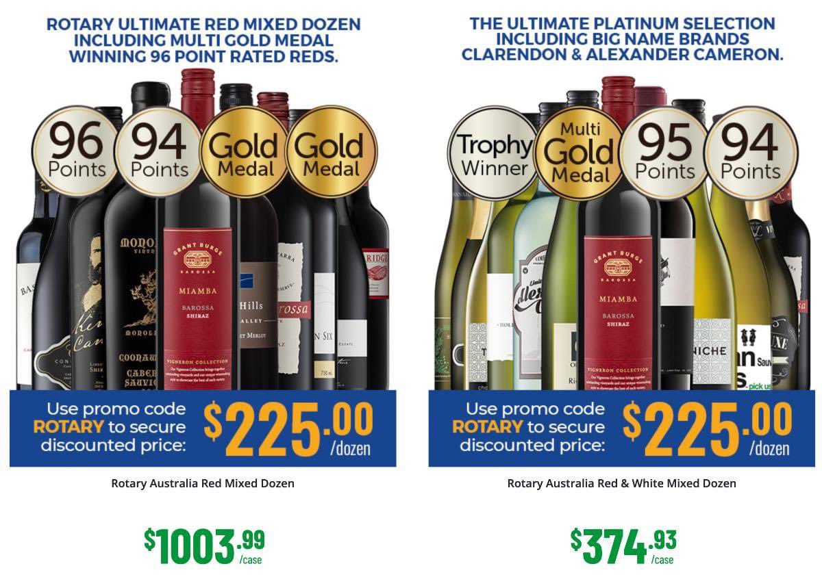 mattstevoonair's tweet image. Sharing for the Renmark Rotary Club. A really clever fundraiser. Buy your wine, enjoy the drink and help the club. Everyone wins!

Use the promo code and buy now: tinyurl.com/2j3nj6zu