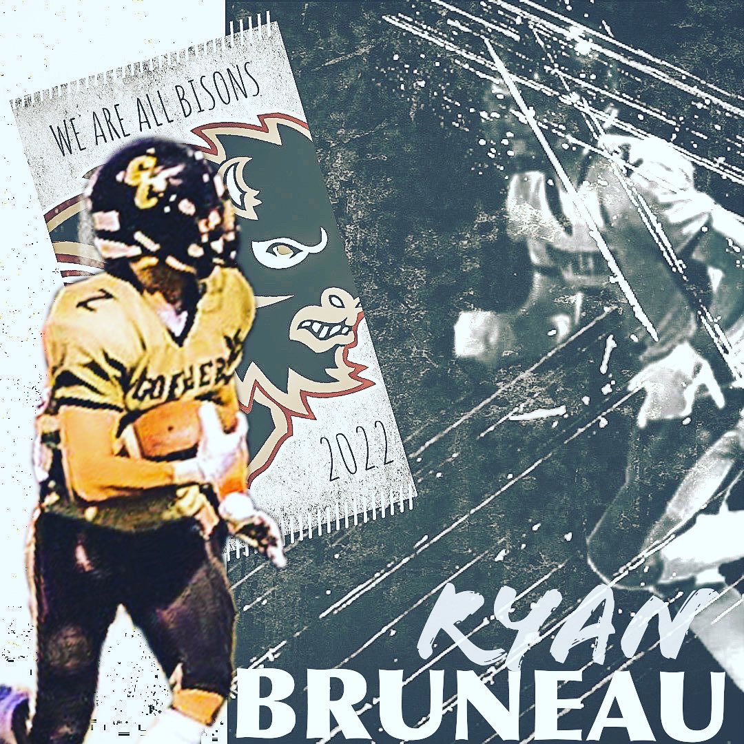 Manitoba Bisons are thrilled <a href="/The_WHSFL/">The WHSFL</a> star <a href="/RyanBruneau3/">Ryan Bruneau</a> has committed to the team!

Ryan would like to thank his family, <a href="/RecruitReady/">Recruit Ready</a>, and everyone who has helped him along the way.

Look ⬇️ to check out his tape!

Welcome to the Herd Ryan!

#weareallbisons #gobisons