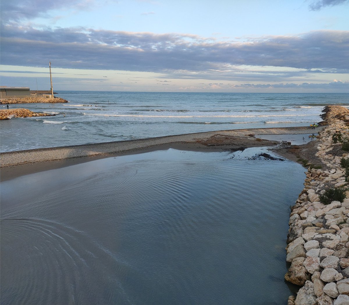 Platja de Venècia. Desembocadura riu Serpis Mar Mediterrània.#RetratantPaísValencià