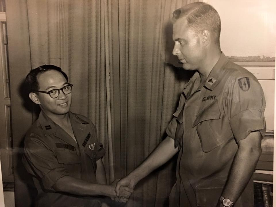 HppyHlthyTweets's tweet photo. Here's a photo of Dr. Brian Lee receiving the Army Commendation medal🎖🤍❤️💙🇺🇸 #VeteransDay2021 https://t.co/m9qhTY4hb4