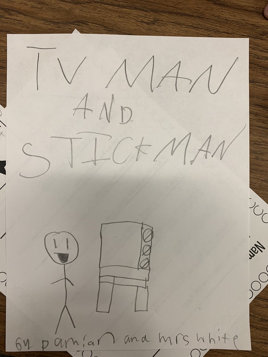 robynwhite09's tweet photo. I would never turn down an invite to write a comic with one of my sweet students!!!! @DeretchinCISD https://t.co/NlmCvDPg2d