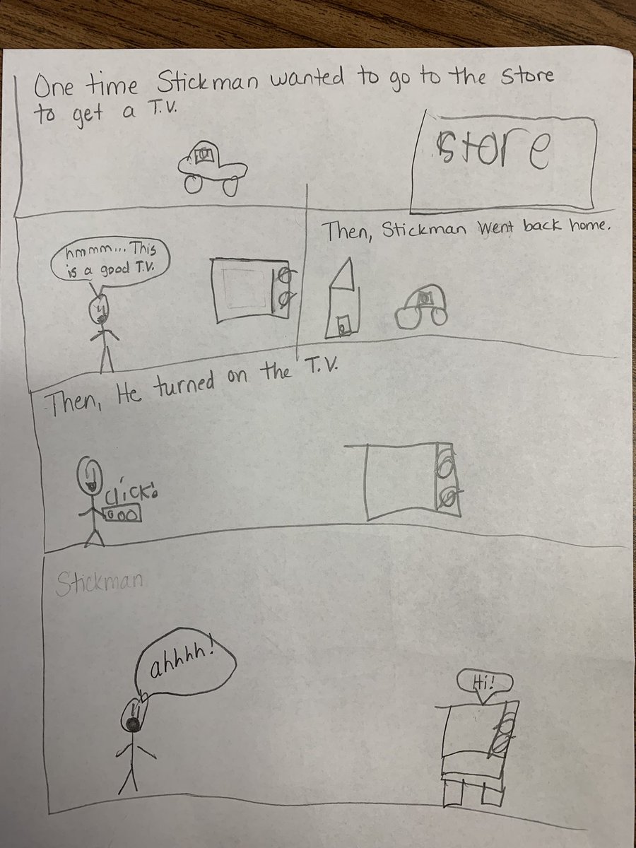 robynwhite09's tweet photo. I would never turn down an invite to write a comic with one of my sweet students!!!! @DeretchinCISD https://t.co/NlmCvDPg2d