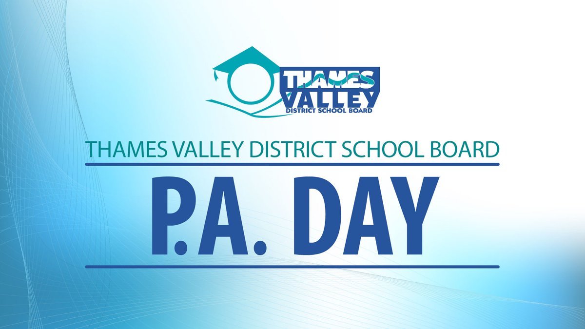 REMINDER: Tomorrow (Nov. 12) is an ELEMENTARY and SECONDARY P.A. Day! #TVDSB