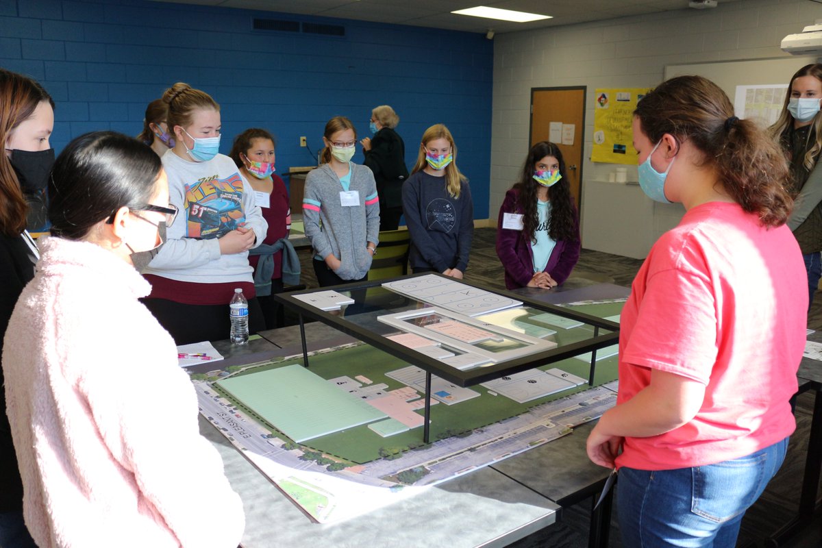 PerformaInc's tweet photo. 4th Annual Girls STEM Day conference - a program that educates and encourages girls in the 6th-9th grade to pursue STEM-related careers. Performa team members presented on careers in architecture and an engaging design slam activity! #STEM #Careers @AAUW @UWSystem https://t.co/GePAllGQ3q