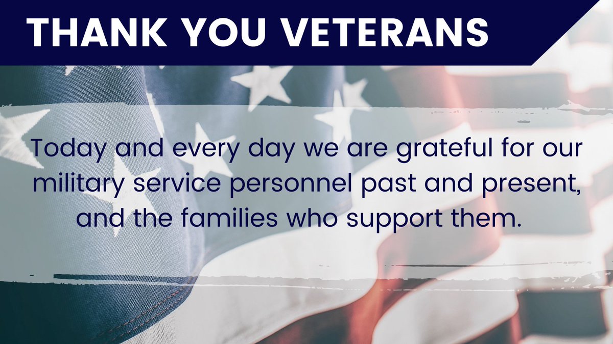 We celebrate our military service personnel past and present and thank them and their loved ones for their commitment and sacrifices. 
#VeteransDay2021 #VeteransDay
