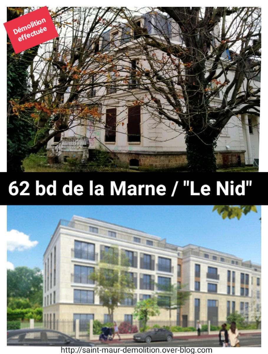 DemolitionMaur's tweet photo. Un jour une #destruction #8

#Bâtiment emblématique du bd de la #Marne, l'ex #maison de #retraite "Le Nid" n'est plus. Après avoir été abandonné et détérioré, il est regrettable que rien n'a été fait pour le conserver.

https://t.co/2Hj9N70zNi
#saccageparis #massacre #banlieue https://t.co/Mov5JY4A7F