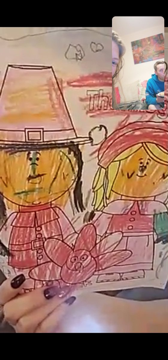 BrianneWenning's tweet photo. When your niece (who you haven't seen since she was a baby because of life and a pandemic) wants to call you because she coloured a picture of her mom and you (not her dad 😂) at school 😭❤️ #lovemyniece #family #migrationreality https://t.co/LnEMxK1iz3