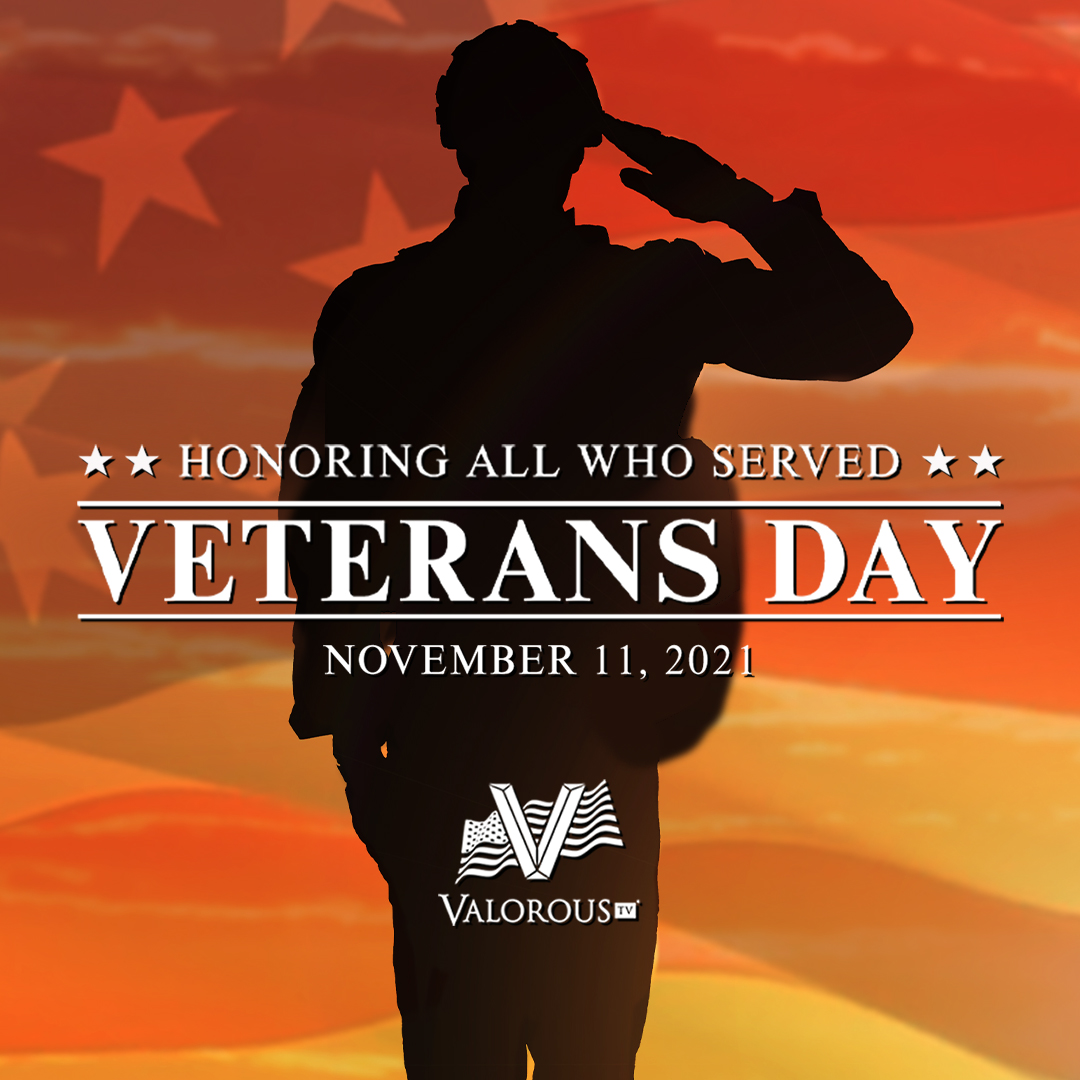 We at @valoroustv encourage you to commemorate the bravery and sacrifice of our #Veterans as we celebrate #VeteransDay.  We salute those who  served our great nation by showcasing our new site and content: valoroustv.com