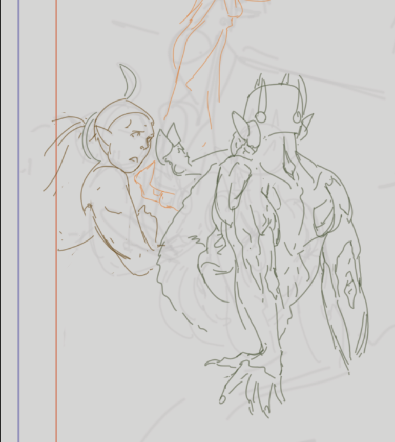 Ateralba's tweet image. мої ескізи-уточнення стають все більш дивними😂

#ххудожества #legiosart
