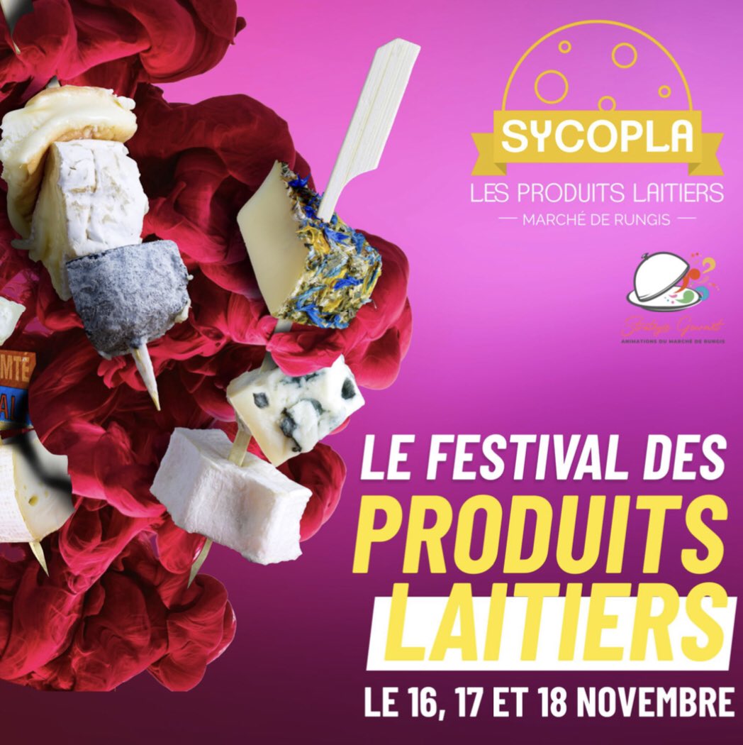 marchederungis's tweet photo. Le Festival des Produits Laitiers, un événement annuel au @marchederungis ! Une tradition sur le #Marché où le partage des bons produits passe par la dégustation.
Venez nous rencontrer les 16, 17 et 18 novembre prochain aux pavillons des produits laitiers et avicoles !#rungis https://t.co/kKuRNxQFCu