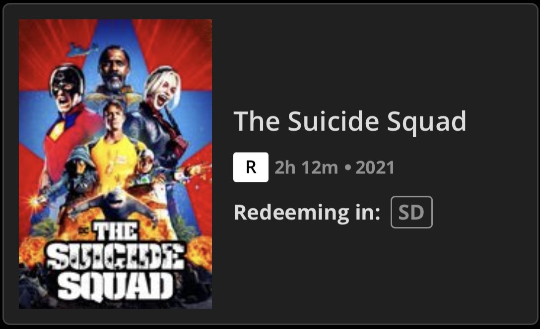 DigitalHDmovies's tweet photo. Free digital movie code! Courtesy of my boy @BFORTHEV 

Like+Retweet +Follow @BFORTHEV 
Winner picked Sunday. 
#digitalcodes #Moviecodes #digitalcopy #TheSuicideSquad #RestoreTheSnyderVerse https://t.co/J9OuAxCcNI