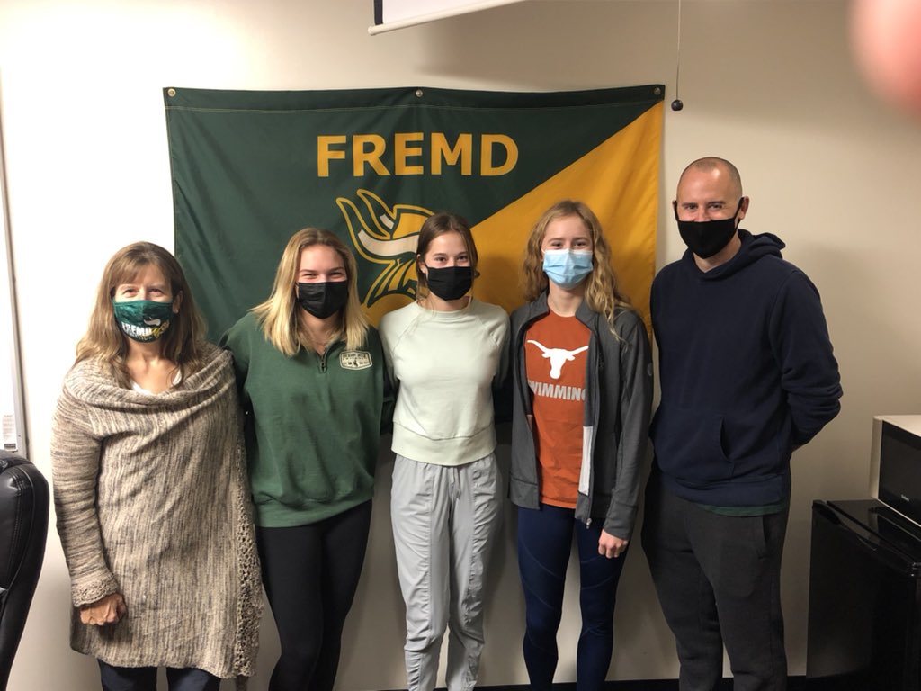 FremdAthletics's tweet photo. Good luck to these 3 wonderful swimming and diving athletes, Katie Kuehn, Ella Gray and Que Genet who will be competing in this weekend’s swim/dive state finals https://t.co/bhEPbhSgvg