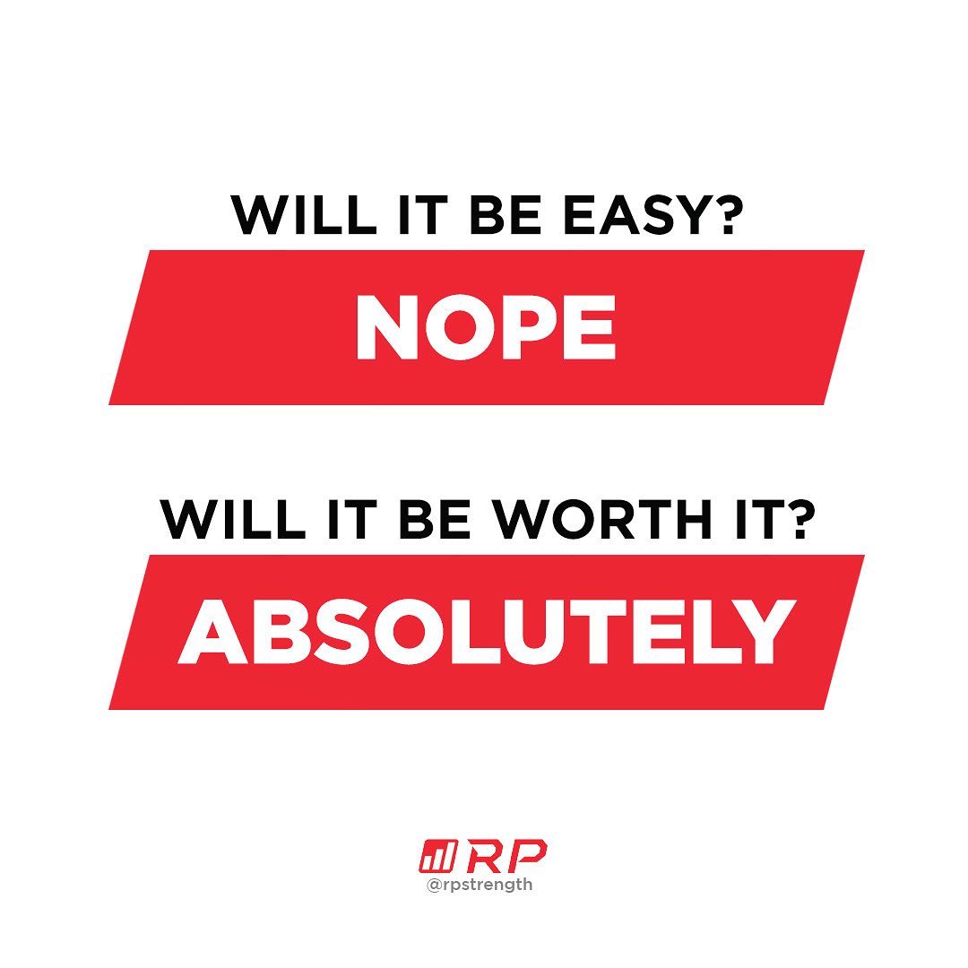 RPstrength's tweet photo. The quickest route to your goals is hard work and consistency. No quick fixes, hacks, gimmicks, or fads. There's no substitute for hard work! ❤️🙌 https://t.co/c5b0ub24tx