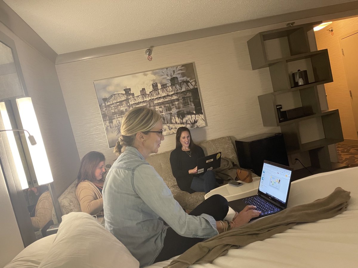 These ladies working hard practicing their presentation #2021case