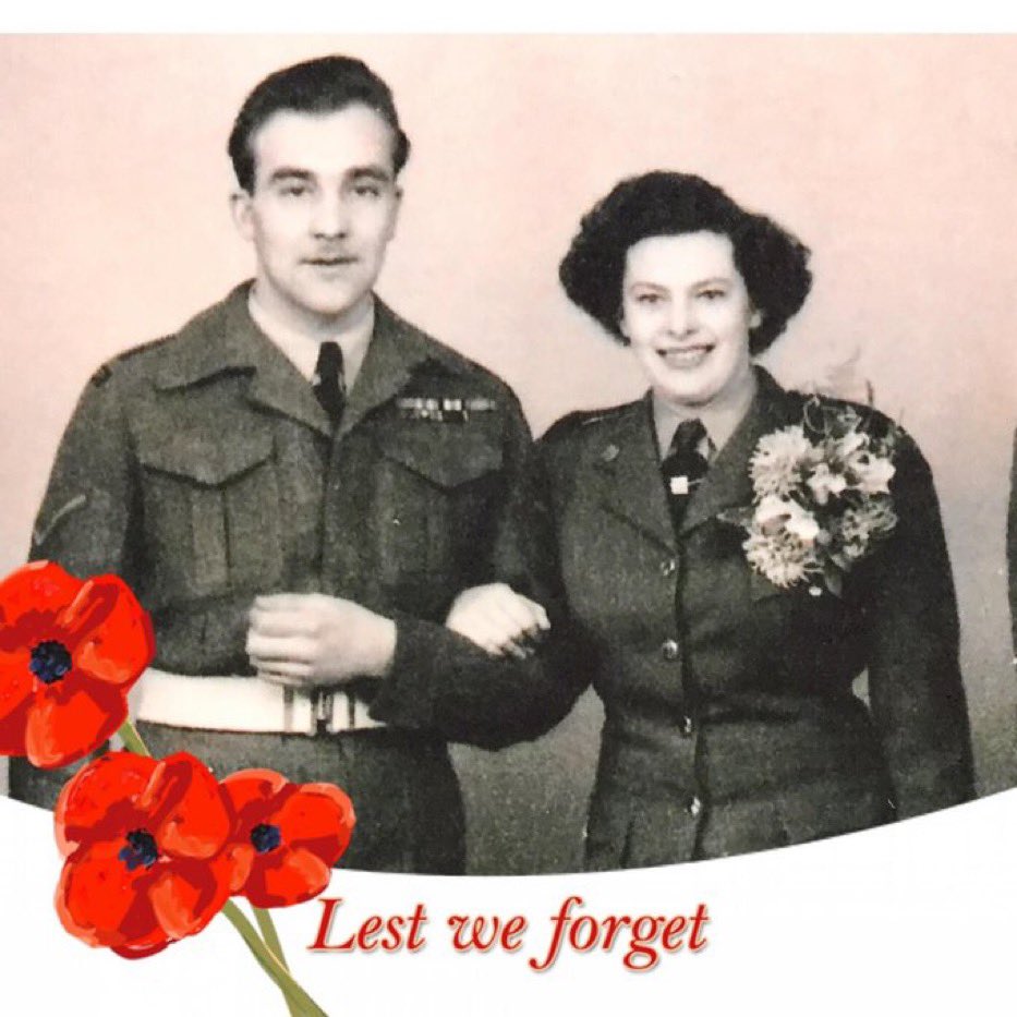 kylahumphreys's tweet photo. My grandma was a nurse in WW2 when she met my grandpa who was also serving in Belgium. I couldn’t imagine making the brave choice she did to serve. Thinking about the tremendous strength she had and honouring them both today — #ThankyouforyourService #WeRemember https://t.co/SBaROfxNnJ