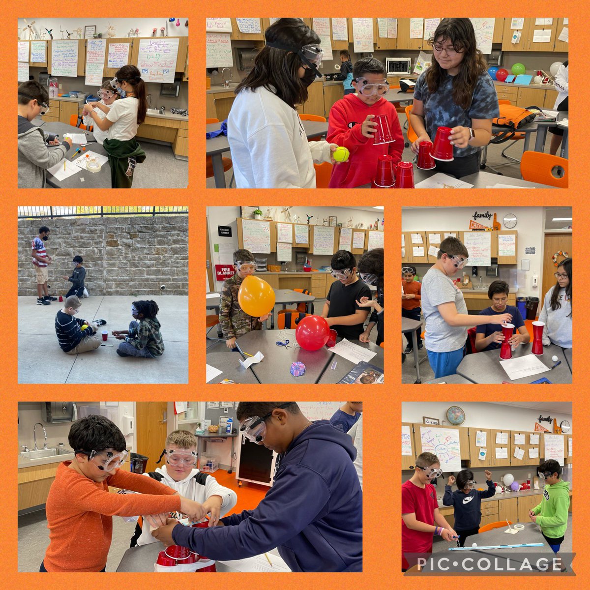 MrsClarkDobbs's tweet photo. Today was a great day for Science!  Thank you @MrsArnoldEdu for helping us design investigations about potential &amp; kinetic energy! https://t.co/VtzfO4lq0N