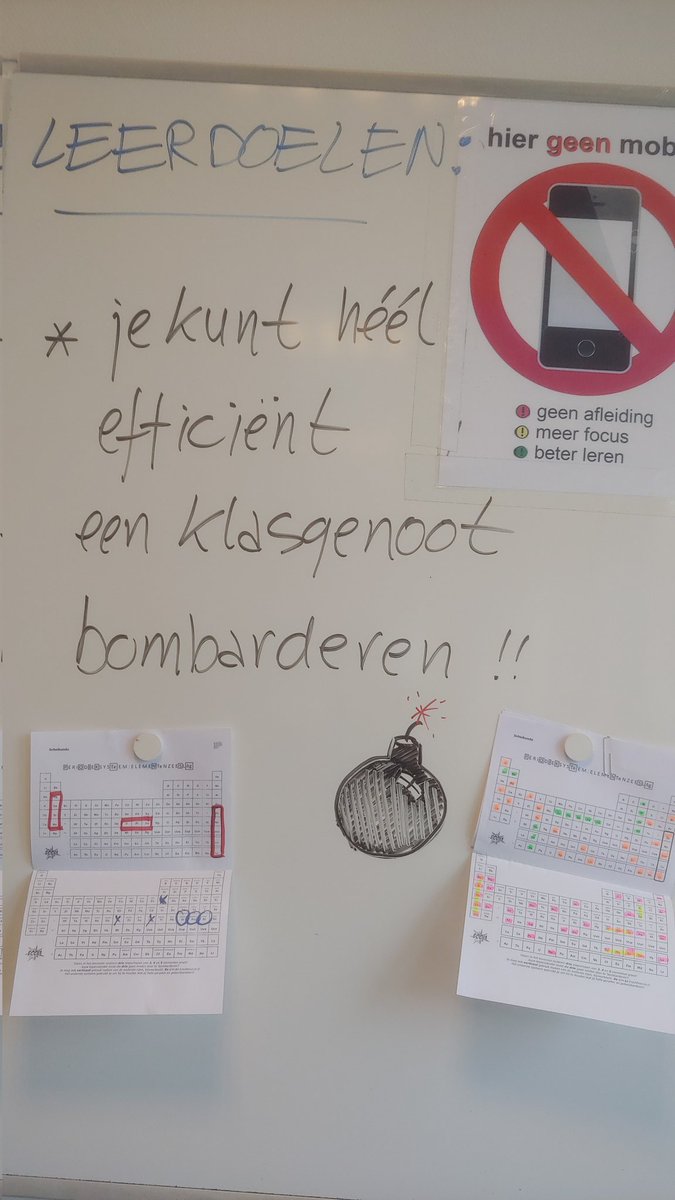 odegans's tweet photo. Top leerdoel vanmorgen! 3 gym @OpenbaarLyceum Zeist ging helemaal los met de elementenzeeslag (als serieuze voorbereiding op een so-tje elementen en formules). Great battles!
#scheikunde #chemie #zeeslag #battleship @NUOVOScholen https://t.co/E3EuT85dy7