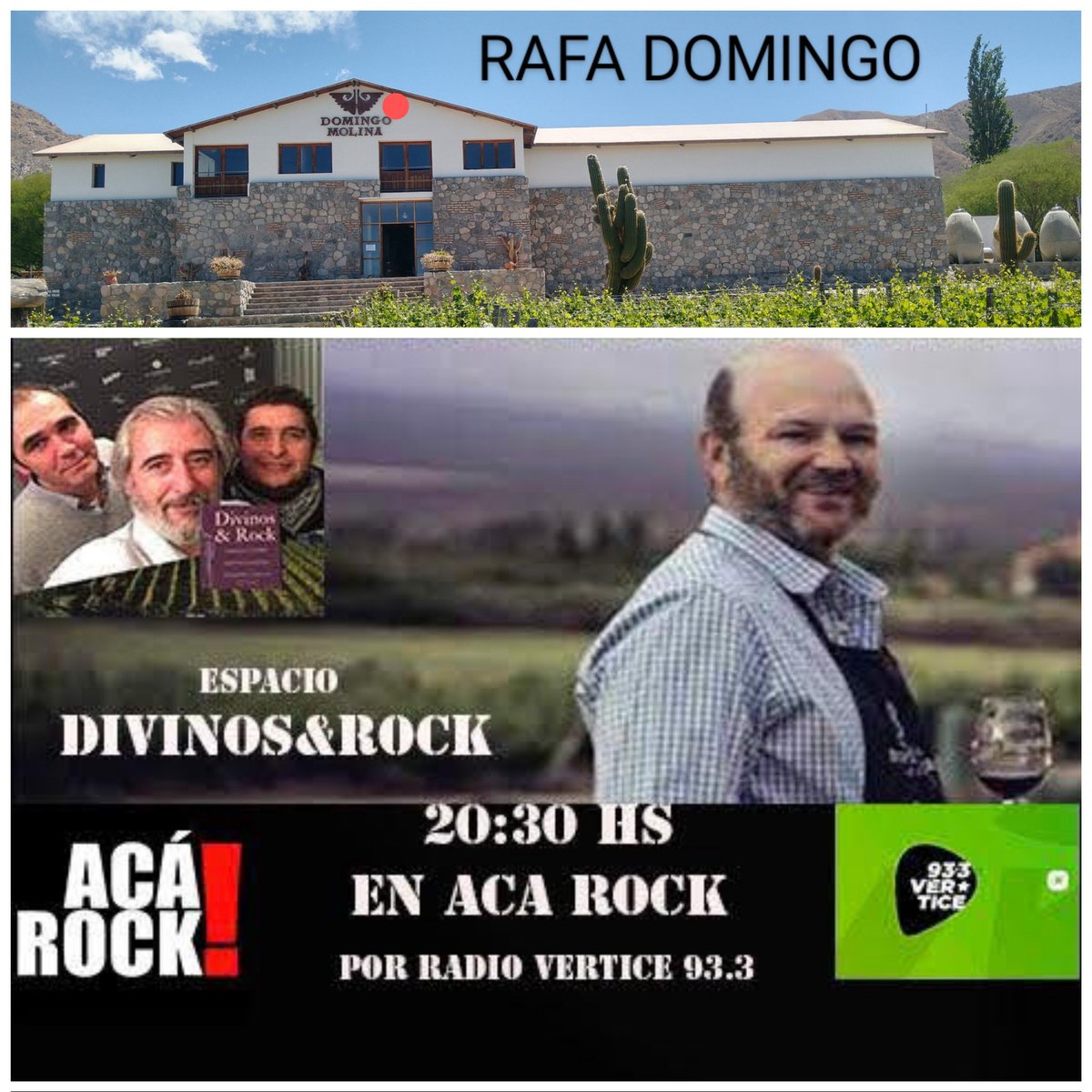 Luego del parate efecto pandemia, con una previa vía Mendoza, hoy se vuelve al aire. Mucho rock, vinos y charlando desde Cafayate con <a href="/rdcafayate/">Rafael Domingo</a> ,unos días antes del <a href="/coprovi/">COPROVI</a> Ahora, desde Radio Vértice 93.3 La Plata, a las 20:30 hs. Los esperamos!!!
