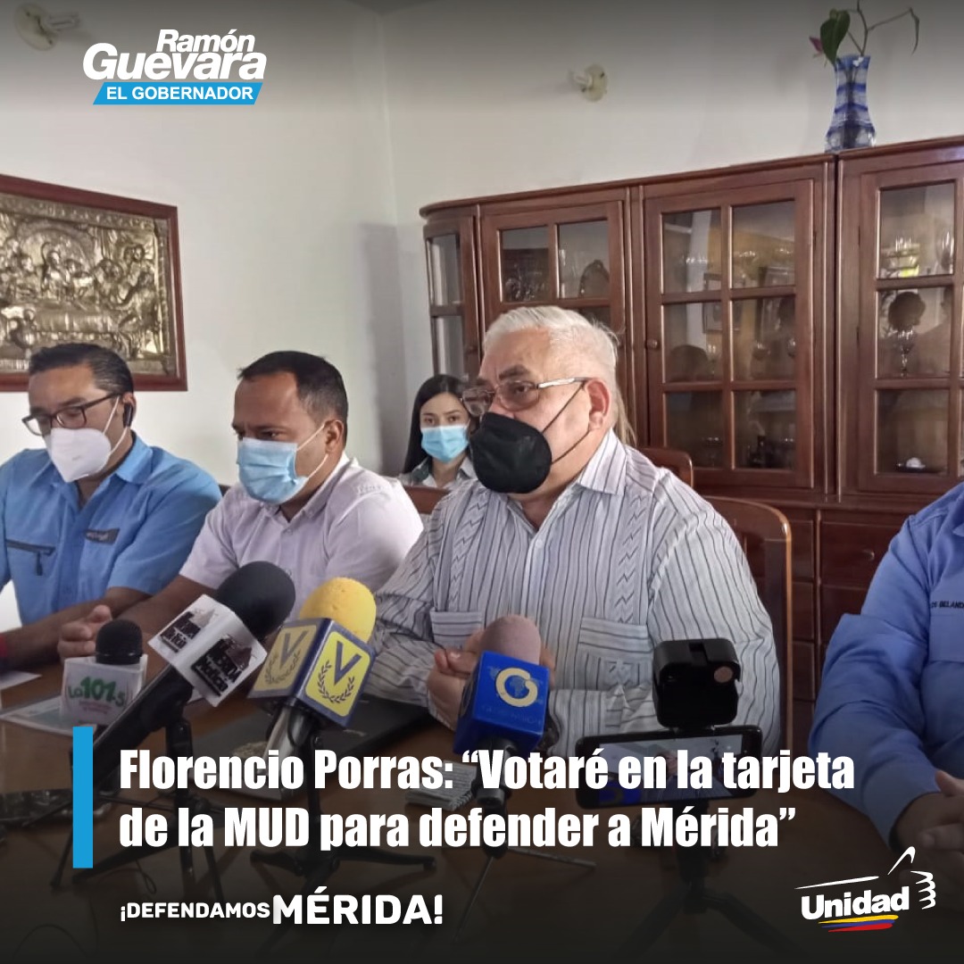 defendamosmerid's tweet photo. #11Nov Florencio Porras: “Votaré en la tarjeta de la #MUD para defender a #Merida
https://t.co/OvC47gySqa
🇻🇪 Prensa Ramón Guevara 🇻🇪
#DefendamosaMerida
#RamonGuevaraGobernador
#MeridaVotaUnidad
#DefendamosAMérida
#YodefiendoAMérida
@ramonguevaramrd https://t.co/hl5ONl91RO