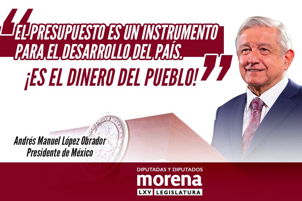 ManuelBaldeneb4's tweet photo. Los @DiputadosMorena seguimos a pie de lucha defendiendo el presupuesto del pueblo. 

Este presupuesto  beneficiará a todos los sectores de México, especialmente para los más desprotegidos.

¡Seguiremos consolidando la 4T!

#PEF2022
@NachoMierV @PartidoMorenaMx https://t.co/xynUijOr7k