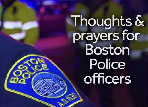 BostonPatrolmen's tweet photo. Prayers answered!!! The 3rd officer shot during Tuesday’s confrontation with a barricaded suspect is out of the hospital and headed home. Knowing full well the road to recovery will be long, please keep the prayers and well wishes coming for our officers and their families. https://t.co/OK1w7l0uVK