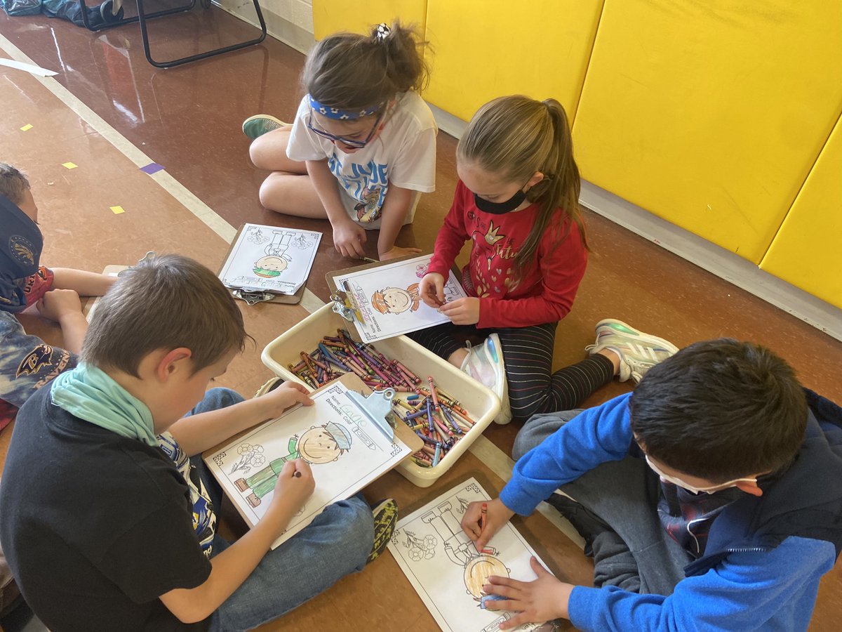 EVE students and staff wore red, white, and blue and celebrated Veteran’s Day by creating cards for veterans and participating in a boot camp style obstacle course testing their strength, endurance, and perseverance. Cards will be delivered to active &amp; retired military personnel.