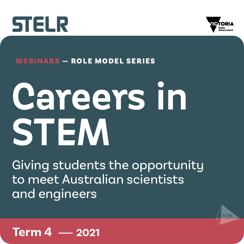 ATSE_au's tweet photo. Happening across each week of the school term! #STEMCareers – Role Model webinar series by @STELRproject. It's an opportunity to meet role model Australian #scientists and #engineers + Q&amp;A.

Register at https://t.co/wOMdiLjTWG 
#SuperstarsofSTEM https://t.co/l2WV6gswDJ
