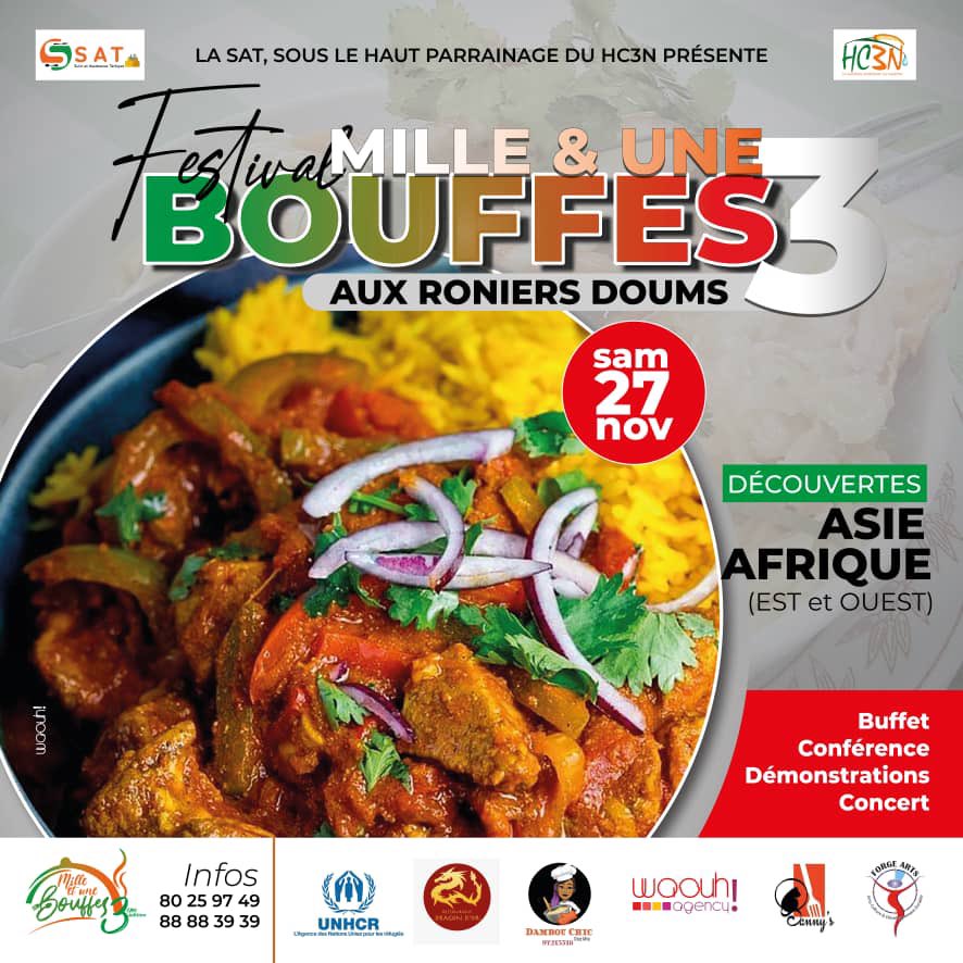 bako_nadia's tweet photo. Le festival des 1001 bouffes au @Les_RoniersDoum le 27/11.L’invité  d'honneur pour ravir vos papilles délicates  cette année est l'Asie à  travers le @Dragondorniamey 
Vous découvrirez également les saveurs de l’Afrique de l’Est à l’Ouest !
Ne manquez pas le rdv! https://t.co/K5LF3myUwj