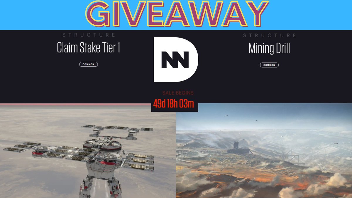 John Courtney-Soper (@doctor_degen) on Twitter photo Don't want to Wait 49 DAYS!? #DNN has a <a href="/staratlas/">Star Atlas (Summer) 🚀☀️🌴</a> Mining Package #Giveaway for you!
Claim Stake + Mining Drill?
To Enter
1⃣ Like, RT & Tag 3 potential #StarAtlas Recruits!
2⃣ Follow <a href="/Doctor_Degen/">John Courtney-Soper</a> & <a href="/DNNDroids/">DNN Droids</a>
Check out our chat with CEO <a href="/at_mwagner/">SW4GN3R.ink 🚀☀️🌴</a>
youtube.com/watch?v=ief7G1… Don't want to Wait 49 DAYS!? #DNN has a <a href="/staratlas/">Star Atlas (Summer) 🚀☀️🌴</a> Mining Package #Giveaway for you!
Claim Stake + Mining Drill?
To Enter
1⃣ Like, RT & Tag 3 potential #StarAtlas Recruits!
2⃣ Follow <a href="/Doctor_Degen/">John Courtney-Soper</a> & <a href="/DNNDroids/">DNN Droids</a>
Check out our chat with CEO <a href="/at_mwagner/">SW4GN3R.ink 🚀☀️🌴</a>
youtube.com/watch?v=ief7G1…