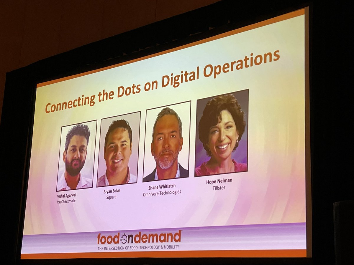 Shane Whitlatch Omnivore Technologies, Hope Neiman <a href="/TillsterInc/">Tillster, Inc.</a> Bryan Solar <a href="/Square/">Square</a> Vishal Agarwal <a href="/itsacheckmate/">Checkmate</a> discuss “Connecting the Dots on Digital Operations” at #FOD2021