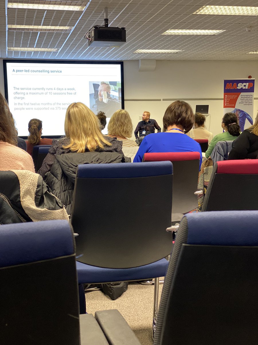 BigHairBigVoice's tweet photo. Brilliant day at @MASCIPofficial today. Fascinating theme mind and body Re SCI. And lovely to see old friends IRL. @backuptrust @spinalinjuries @PIandMedNeg #IMSpinal https://t.co/M0mzBk828I