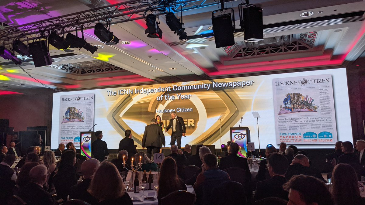 Gregory_ldr (@ldr_gregory) on Twitter photo Thrilled <a href="/hackneycitizen/">Hackney Citizen</a> won the ICNN Independent Community Newspaper of the Year #newsawards2021 Thrilled <a href="/hackneycitizen/">Hackney Citizen</a> won the ICNN Independent Community Newspaper of the Year #newsawards2021