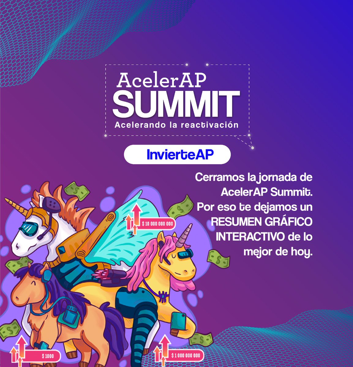 usil_ventures's tweet photo. ¡Fin del #AcelerAPSummit!
Cerramos con éxito el programa.
Gracias a cada uno de ustedes por conectarse y participar de estos días.
📌 A continuación, les compartimos el resumen gráfico del bloque InvierteAP: https://t.co/M0jNoXNurO https://t.co/unw4cBZst8