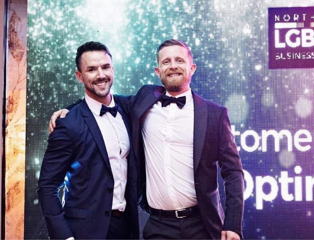 SteDobie's tweet photo. Thank you @ryandpgunn for sending this over from @lgbtq_businessawards
This photo was a taken just after receiving our award for “best customer service”
Still totally shocked and grateful thank you so much.
#lgbtqbiz #celerbrate #winners #awards #thankyou #grateful https://t.co/QHTmSJO5PN