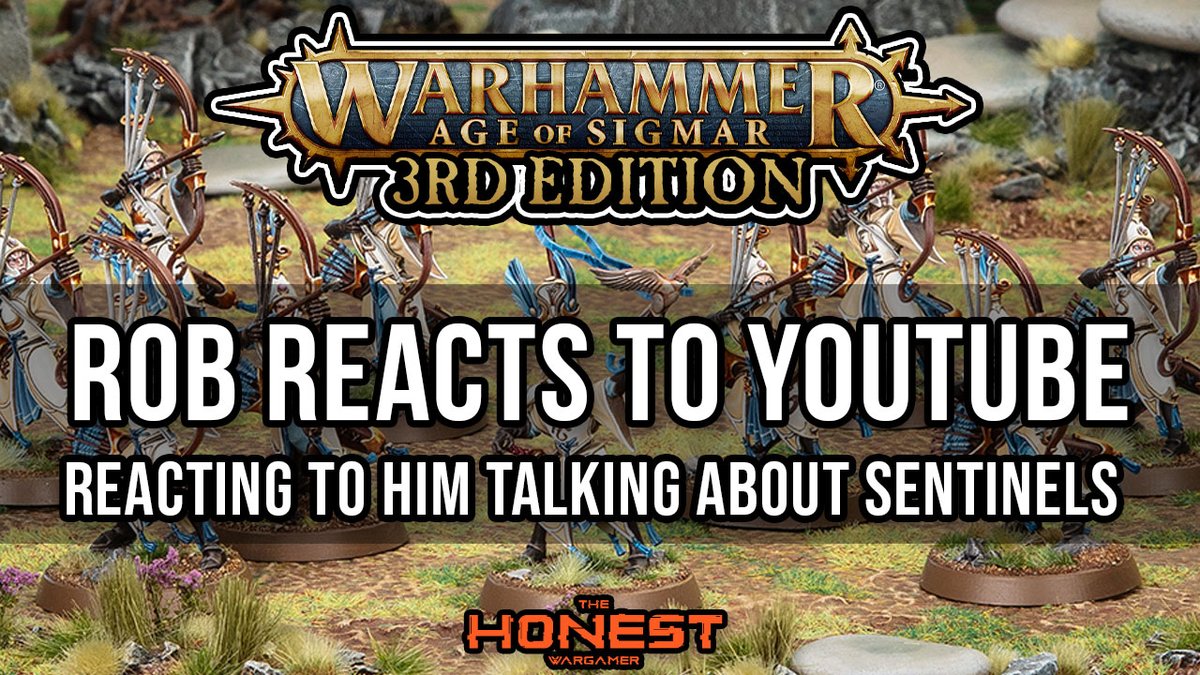 HonestWargamer's tweet photo. @Sixdiceskills did a show about #LuminethRealmlords Sentinels and how they aren't great for #AgeOfSigmar.
Watch/listen to him reacting to comments about the video!
Soundcloud: https://t.co/0vYi904199
Youtube: https://t.co/uHgnXeD23e
#ContentInception #aos #WarhammerCommunity https://t.co/UNU645yVFs