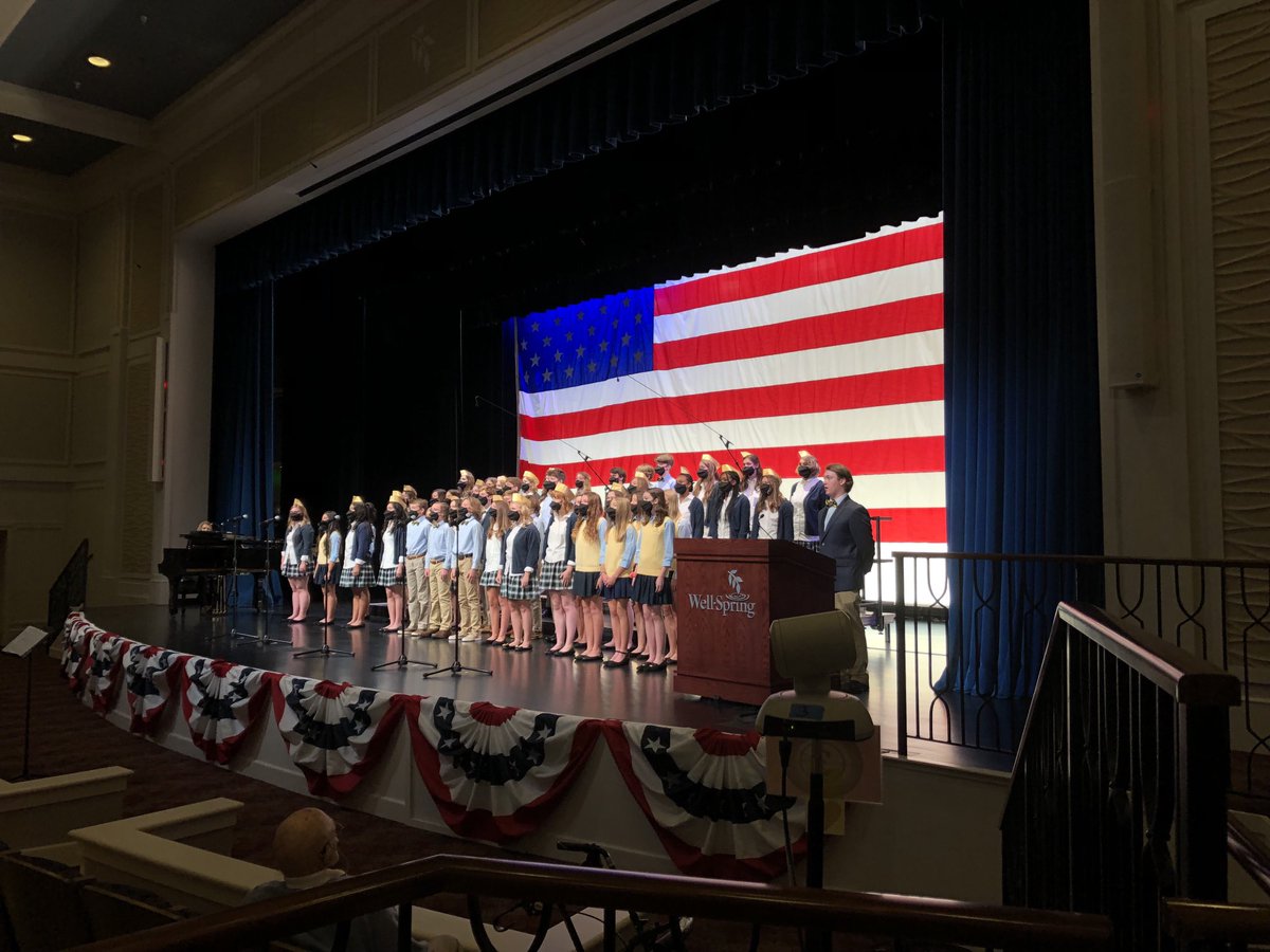 Thank you ⁦<a href="/CaldwellAcademy/">Caldwell Academy</a>⁩ singers for making Veterans Day so special at Well-Spring