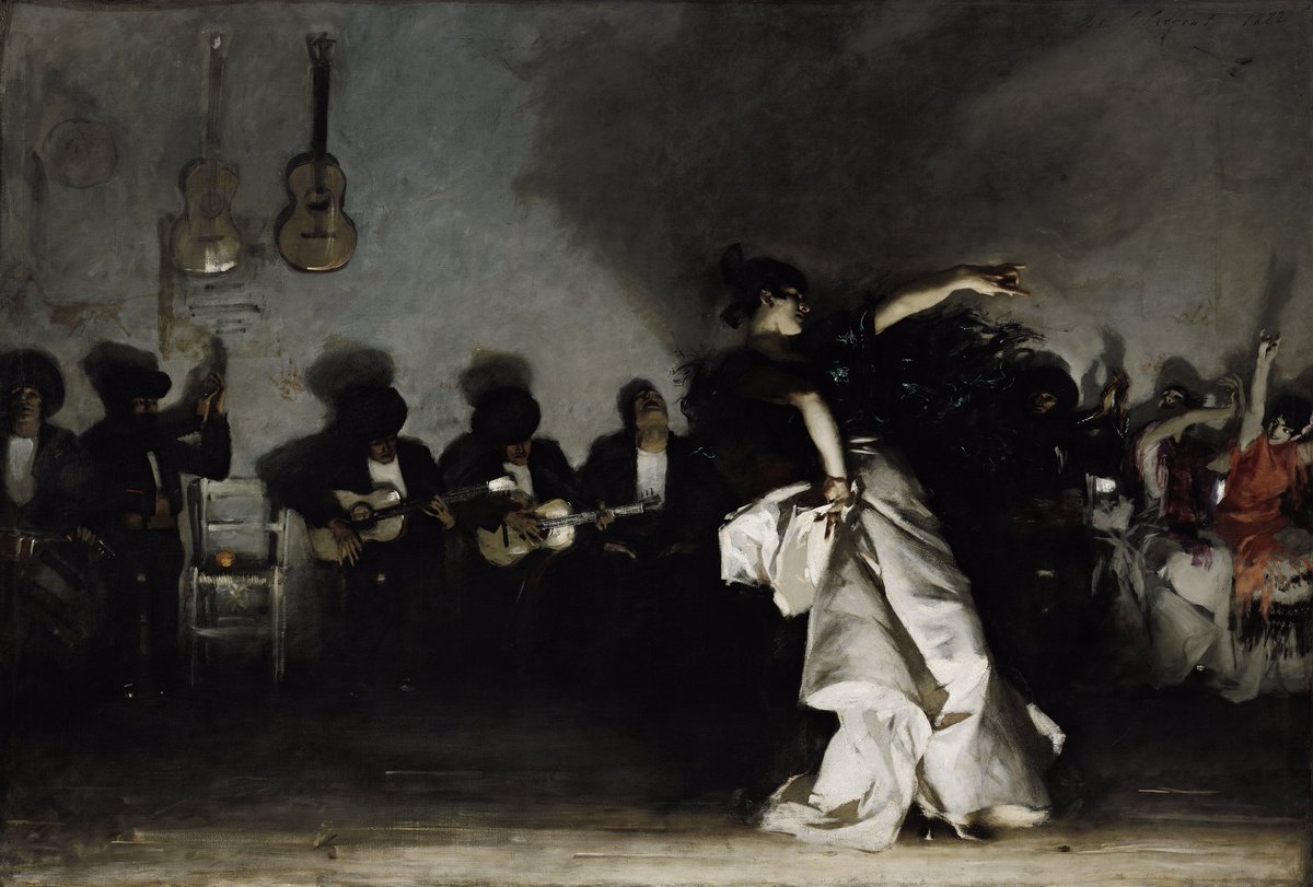 historiayarte_'s tweet photo. “Bailarina española” y “El jaleo” son dos obras realizadas por el pintor estadounidense John Singer Sargent entre 1880 y 1882. https://t.co/sxWeVb7ec6