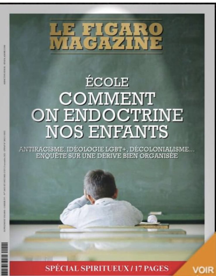 FMatonti's tweet photo. Être antiraciste pour Le Figaro Magazine, c’est donc mal… https://t.co/7zbx953BkS