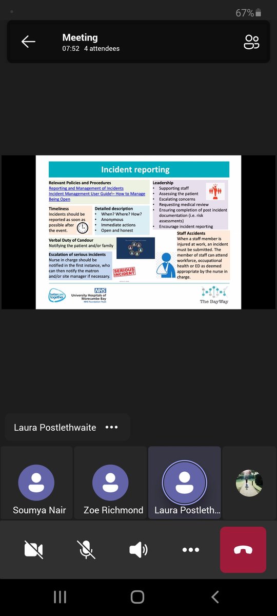 HuggettSuiteRLI's tweet photo. Incident management training today with @UHMB_Pt_Safety and our 2 newbie Clinical Leaders Zoe &amp; Soumya 🤓 some patient safety ideas brewing up 💭

#LearningToImprove #PatientSafety #StrokeTeam #Rehabilitation #CognitiveImpairment #DeprivationOfLiberty  #Reflection #GoodPractice https://t.co/BElCpxAR4Y