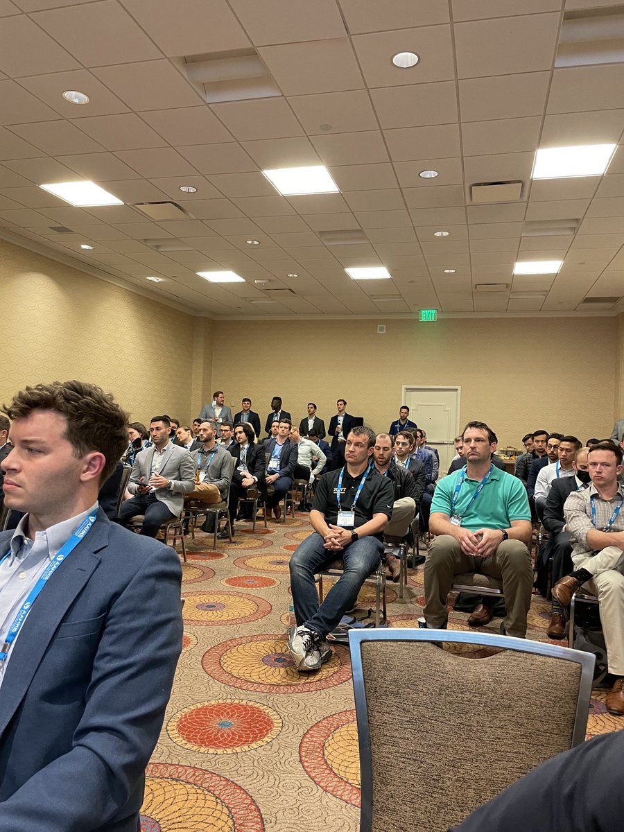 DrChadKrueger's tweet photo. Standing room only for the ⁦@AAHKS_YAG⁩ panel on industry relations. Great discussions! ⁦@AAHKS⁩ #AAHKS2021 https://t.co/Nvp9aaYTCP