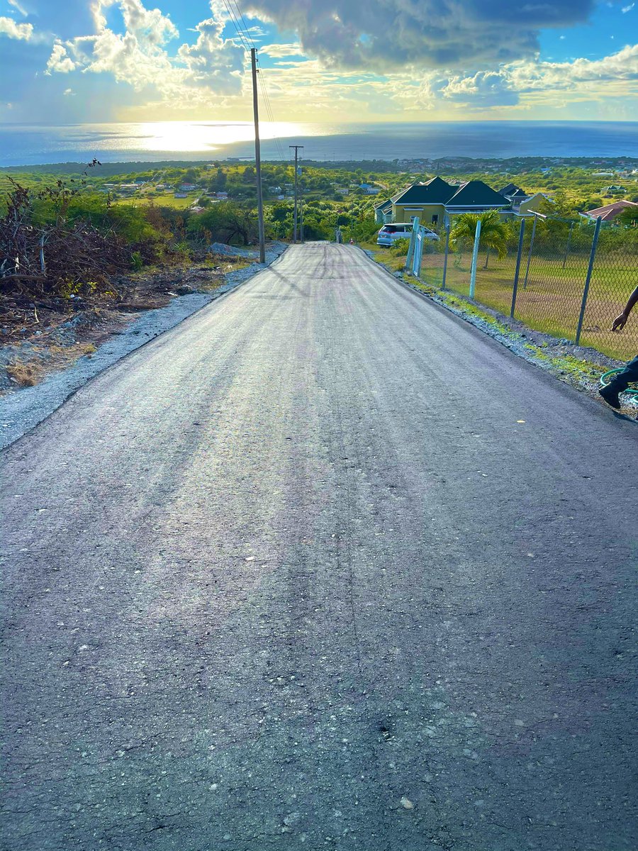 markbrantley3's tweet photo. #PeopleMatterMost #ConstituencyMatters Happy to walk a new road done by Public Works with our brand new state of the art paving machine. The road had become a river bed and the residents in the area had cried out for some time. Tonight I know they will be much happier. https://t.co/az3fYwvNjD