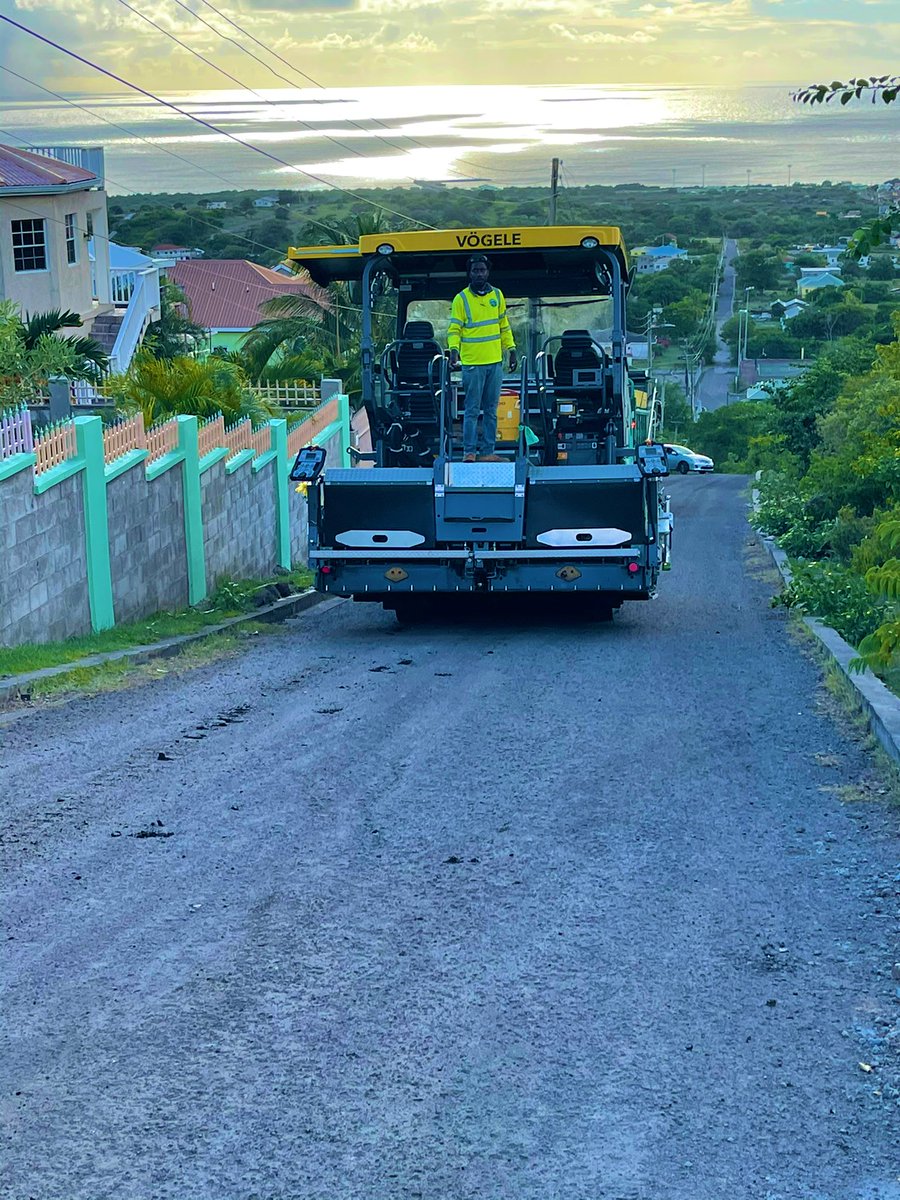 markbrantley3's tweet photo. #PeopleMatterMost #ConstituencyMatters Happy to walk a new road done by Public Works with our brand new state of the art paving machine. The road had become a river bed and the residents in the area had cried out for some time. Tonight I know they will be much happier. https://t.co/az3fYwvNjD