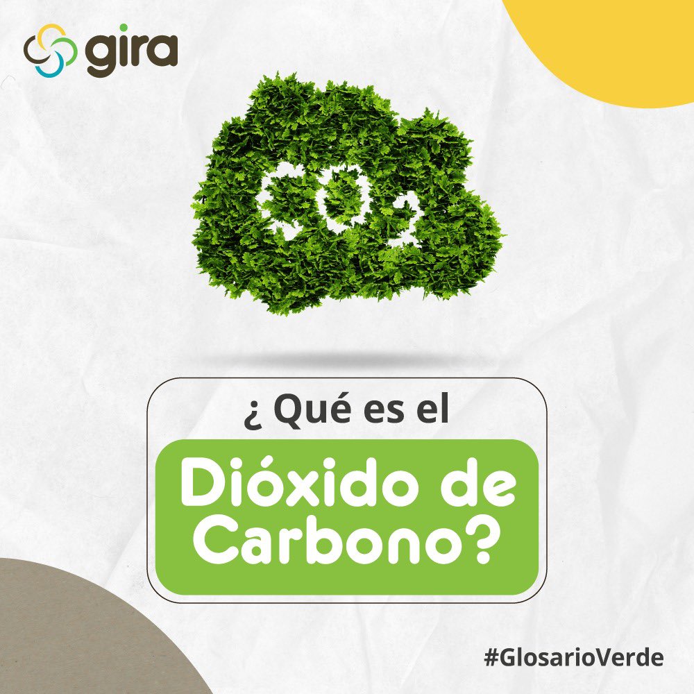GiraReciclaEC's tweet photo. Aprendamos juntos con el #GlosarioVerde de #GIRA ✅  🌎. 
🛎️ ¿Qué es el Dióxido de Carbono o CO2? 
¿Es bueno o malo? Conoce un poco más sobre este elemento.
📌 Infórmate y comparte con otros. 
¿Te interesa saber más?
#GIRA #PuntosGIRA #GlosarioVerde #SomosElCambio #reciclaEcuador https://t.co/yDSViUox7g