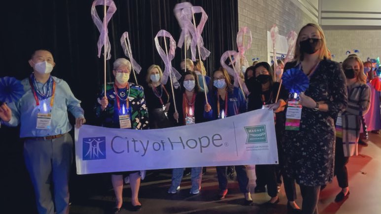 ElisabethMKing's tweet photo. Celebrating City of Hope’s first Magnet designation at the ANCC National Magnet Conference!  🎉🎈🎊 https://t.co/tH9HEKNAbn