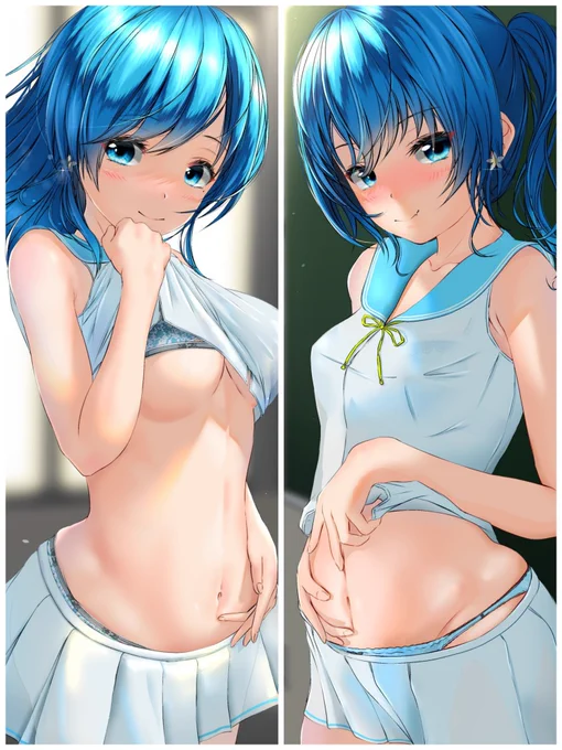 #いいお腹の日

おヘソってエッチで良いですよね💕🌟💙 