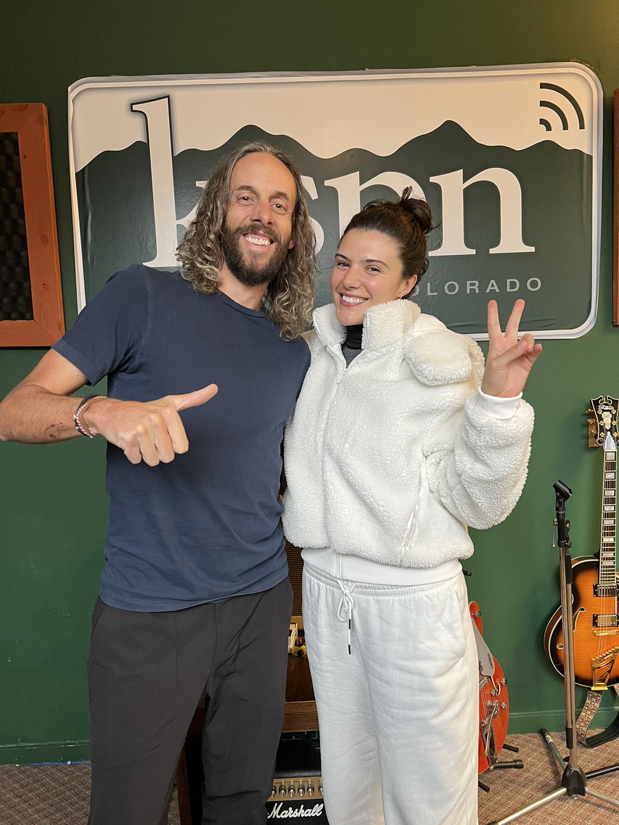 Thanks for stopping by <a href="/EVANGIIA/">EVAN GIIA</a>! Tune in at 5pm to win tickets to her show <a href="/BellyUpAspen/">Belly Up Aspen</a> tonight!