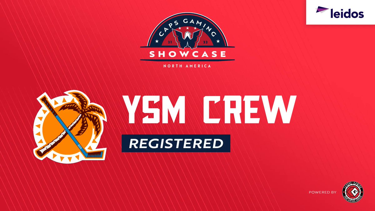 YsmCrew's tweet photo. We are excited to participate in the #CapsGamingShowcase presented by @LeidosInc hosted by @leaguegaming!

#NHL22 https://t.co/hHzuSk14HQ