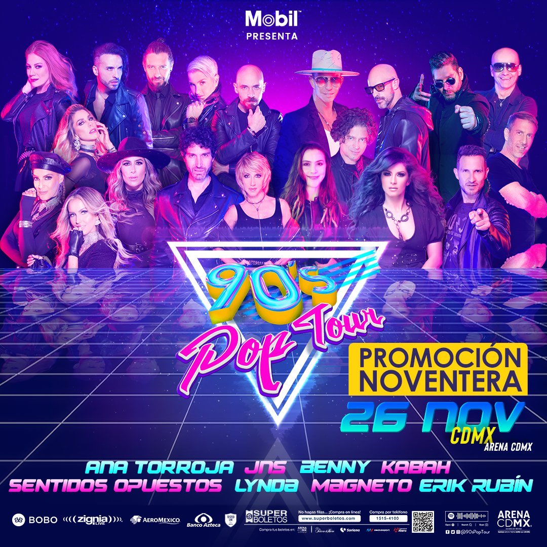 ¡Aprovecha este BUEN FIN! ⚠️
Checa la PROMO NOVENTERA que tenemos en <a href="/SuperboletosMx/">Superboletos</a> porque no queremos que te quedes sin vivir este Nuevo Show #90sPopTour. 😎

Nuestra promo y tus accesos en un click: bit.ly/3koM4Qg 👈🏼🎟